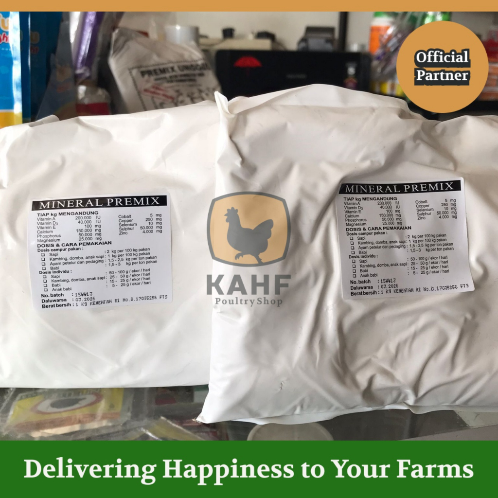 Mineral Premix 1 2 kg TMC untuk Hewan Sapi Kambing Ayam Babi [KAHF PS]