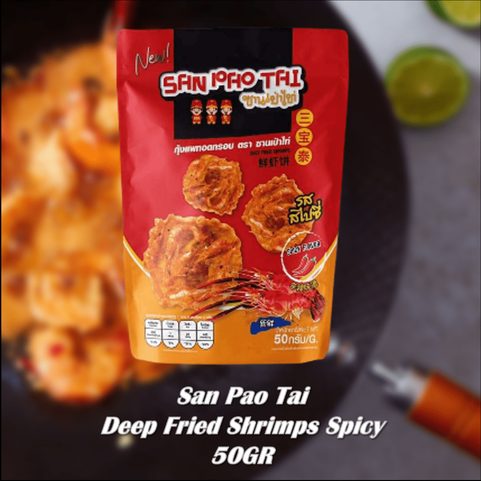 

San pao tai deep fried shrimp spicy 50GR
