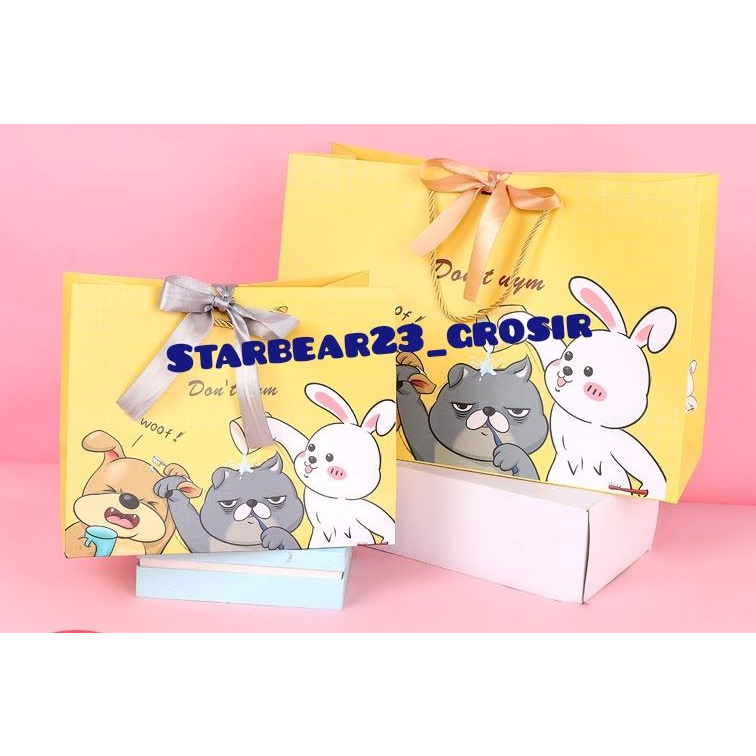 

paperbag yellow true friendship dengan pita premium ( CIA 579 )