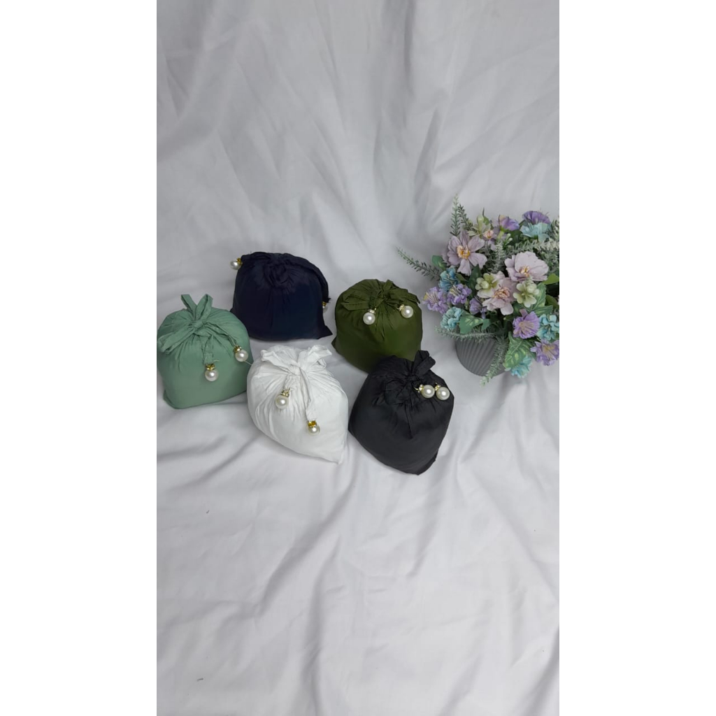 Discount Mukena Travel Parasut Korea Tas Serut Polos Mukena Traveling