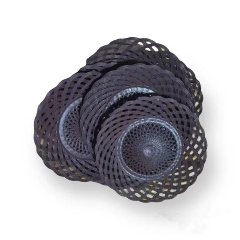 1 Lusin Piring rotan plastik bagus