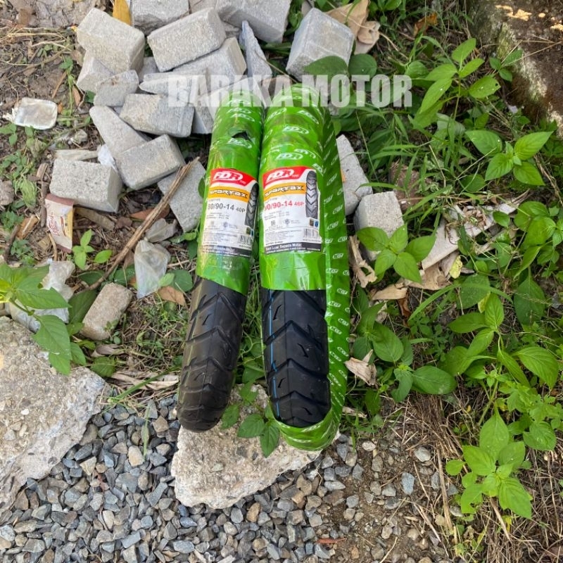 Ban Tubetype Depan 80/90-14 dan Ban Belakang 90/90-14 Beat/ Vario/ Vario 125/ Spacy/ Scoopy (Spartax