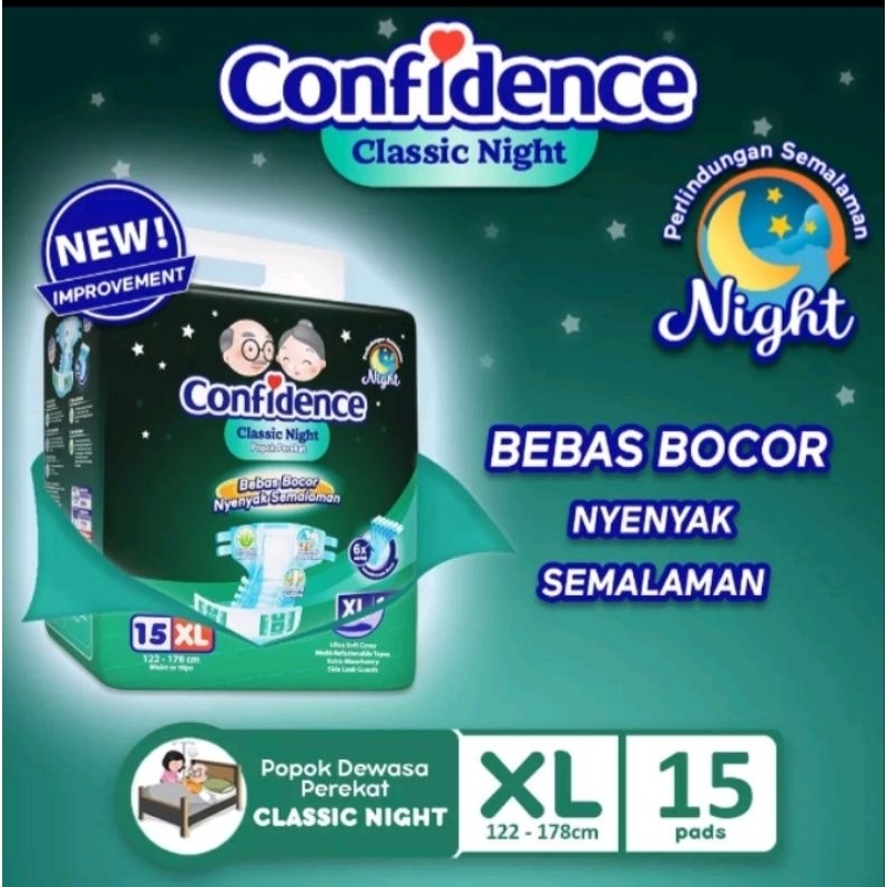 Popok Dewasa Confidence Classic Night XL 15