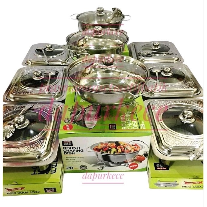 prasmanan set stainless motif batik 3/6