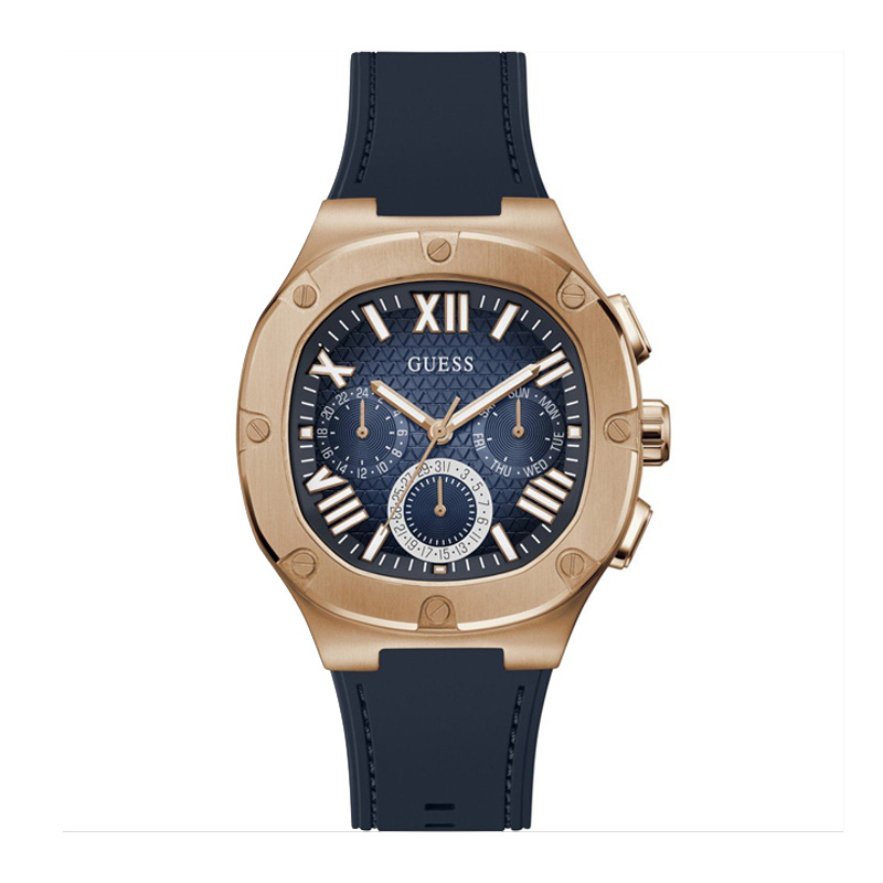 JAM TANGAN Guess GW0571G2 Rosegold Blue Rubber