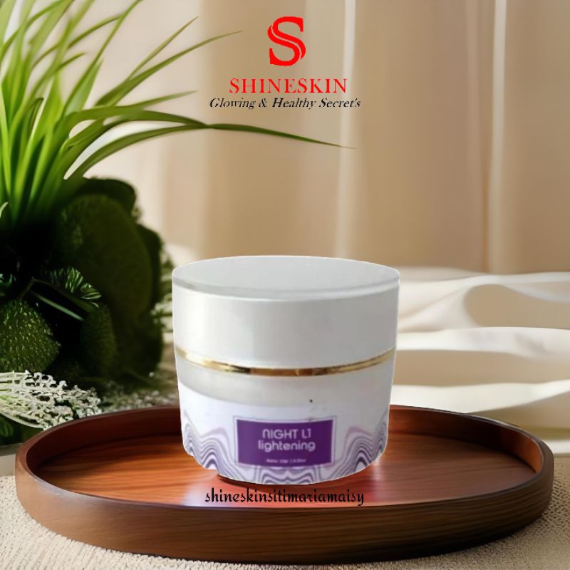 Shineskin cream malam L1 krim flek cream whitening night cream cream racikan kriim noda hitam krim p