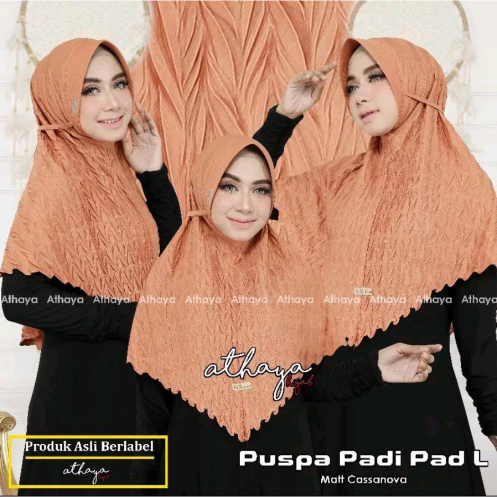 Hijab Instan Bergo Plisket Padi Pad by Athaya