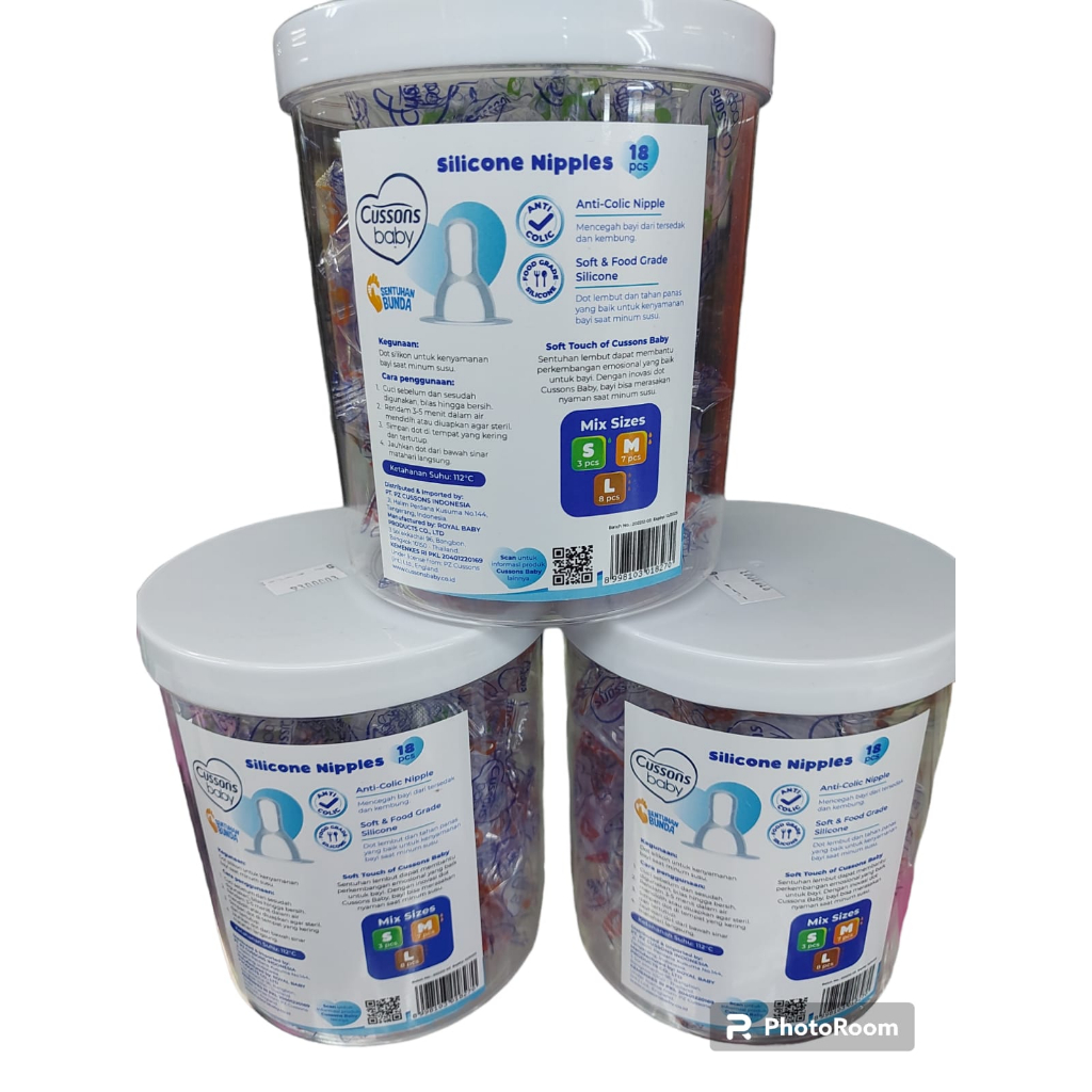 Cussons dot sillicon nipple S.M.L 3406 / nipple cussons baby/ dot bayi / karet dot cussons baby