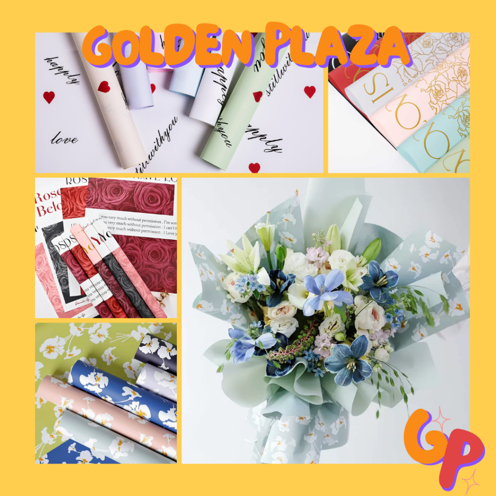 

Kertas Buket Bunga Motif Daisy Love Cellophane Flower Wrapping Paper KB 6163 6164 6165 6166