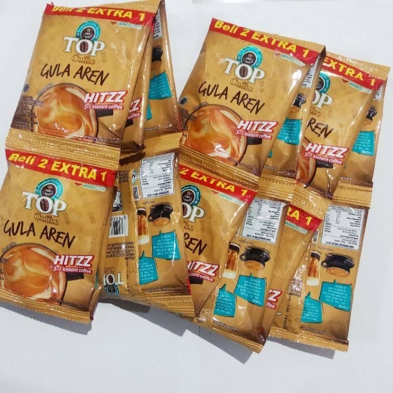 

Top coffee Gula Aren 1 renteng isi 15 Sachet