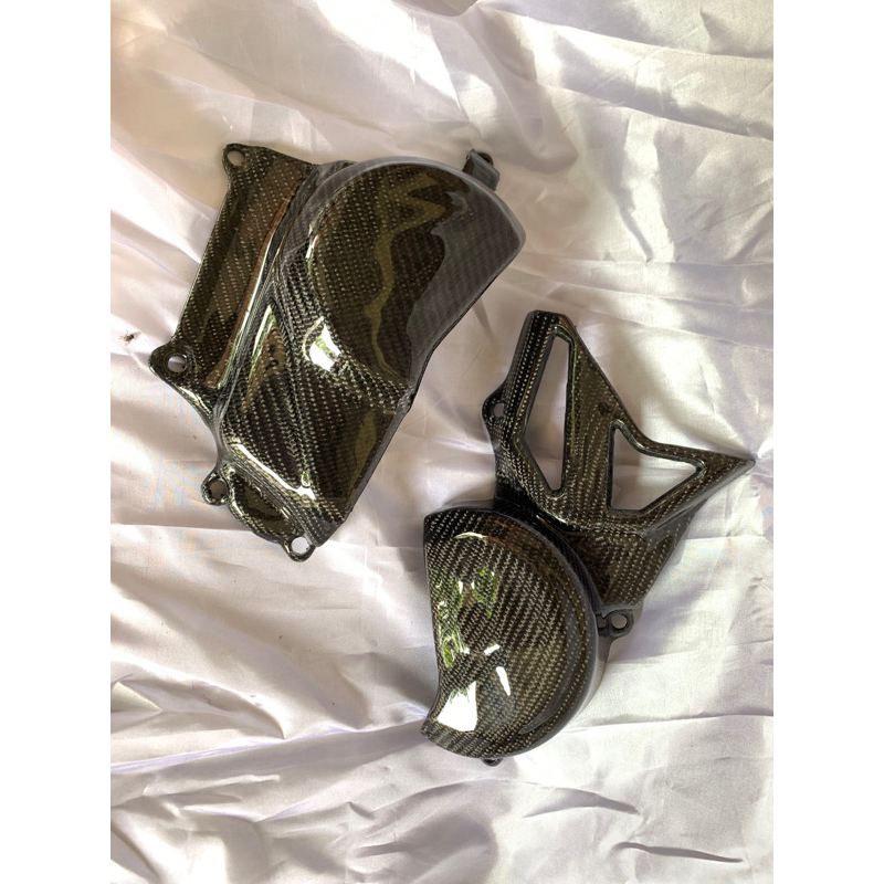 Cover Blok/ Tutup Blok Mesin CRF Only - SRX (CARBON KEVLAR)