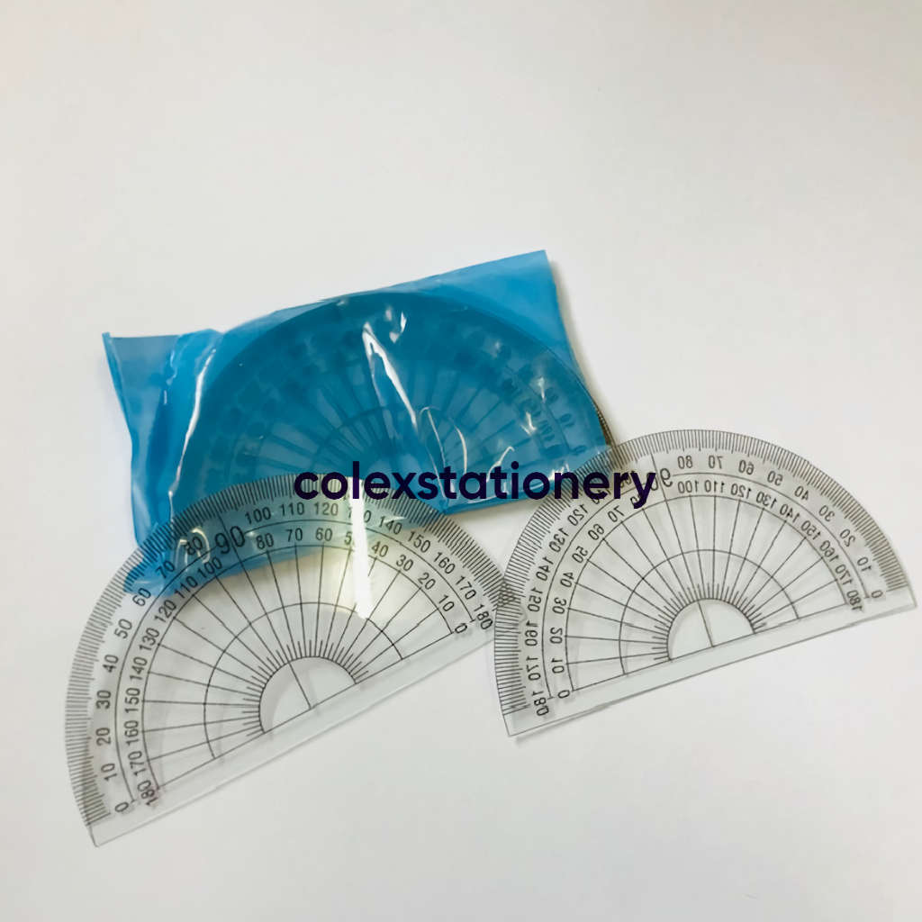 

Penggaris Busur / Mika Busur / Busur Plastik Murah 180 Derajat (1 Pcs)