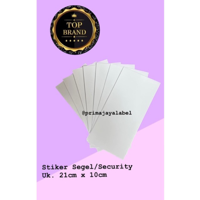 

Kertas Stiker Segel / Stiker Pecah telur / Stiker security