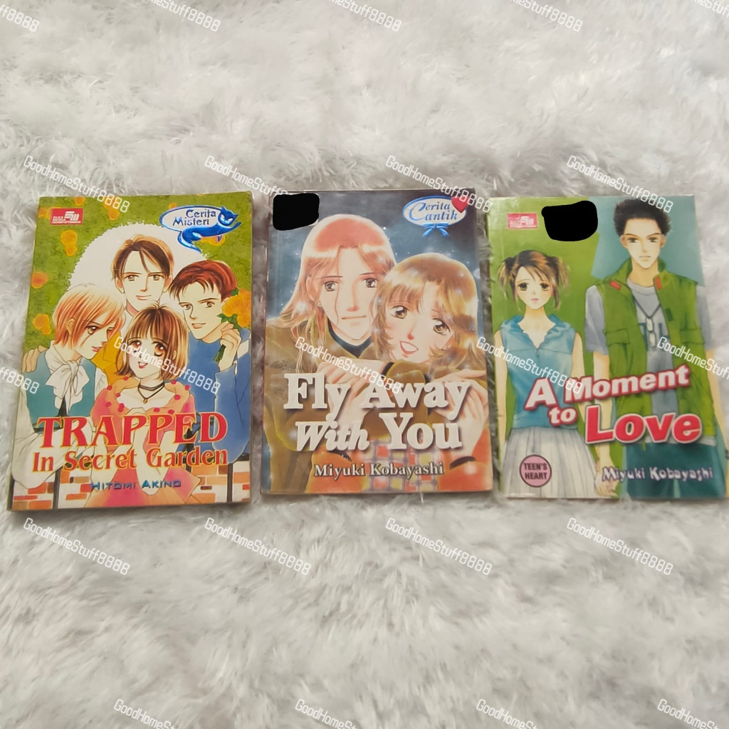 NOVEL MINI BUKU CERITA SINGKAT MIYUKI KOBAYASHI HITOMI AKINO