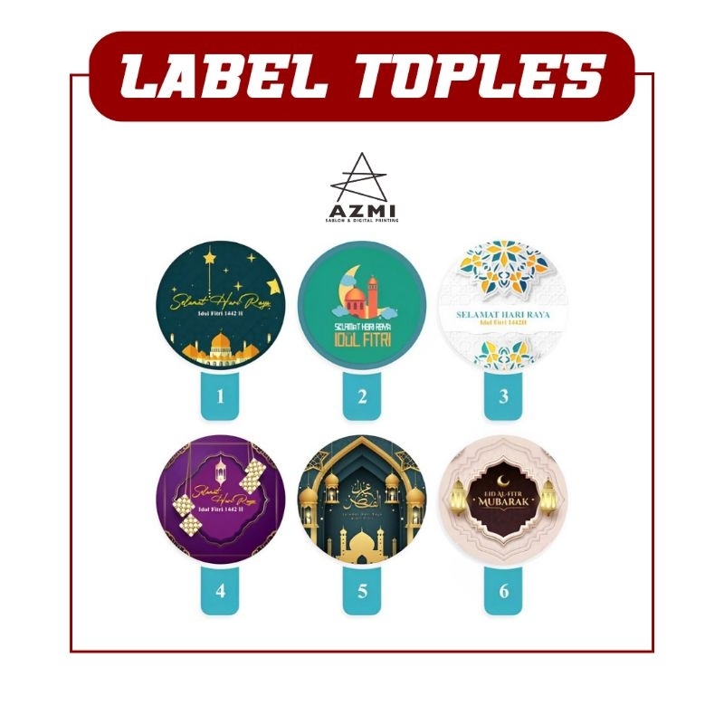 

Cetak Stiker Label Toples Kue Kering / Stiker Label Hari Raya