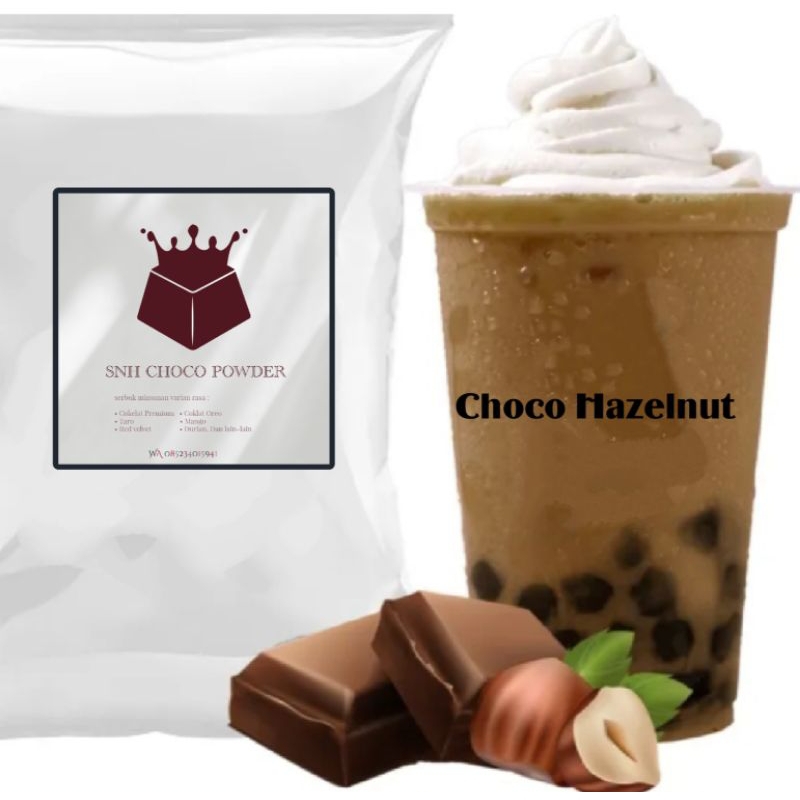 

SERBUK CHOCO HAZELNUT 1kg MINUMAN BUBUK INSTAN ORIGINAL PREMIUM Cocok untuk yang sedang menjalani bisnis Jualan bisnis usaha milkshake boba caffe