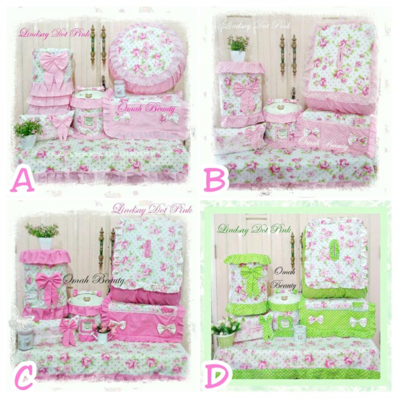 PREORDER Ecer Sarung Galon Kulkas Magic Com Shabby Shabbychic Bunga Vintage Minimalis / Rose Mawar P