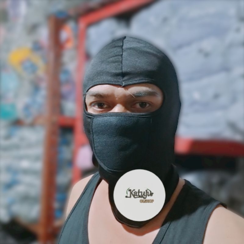 masker pengendara motor/masker ninja polos