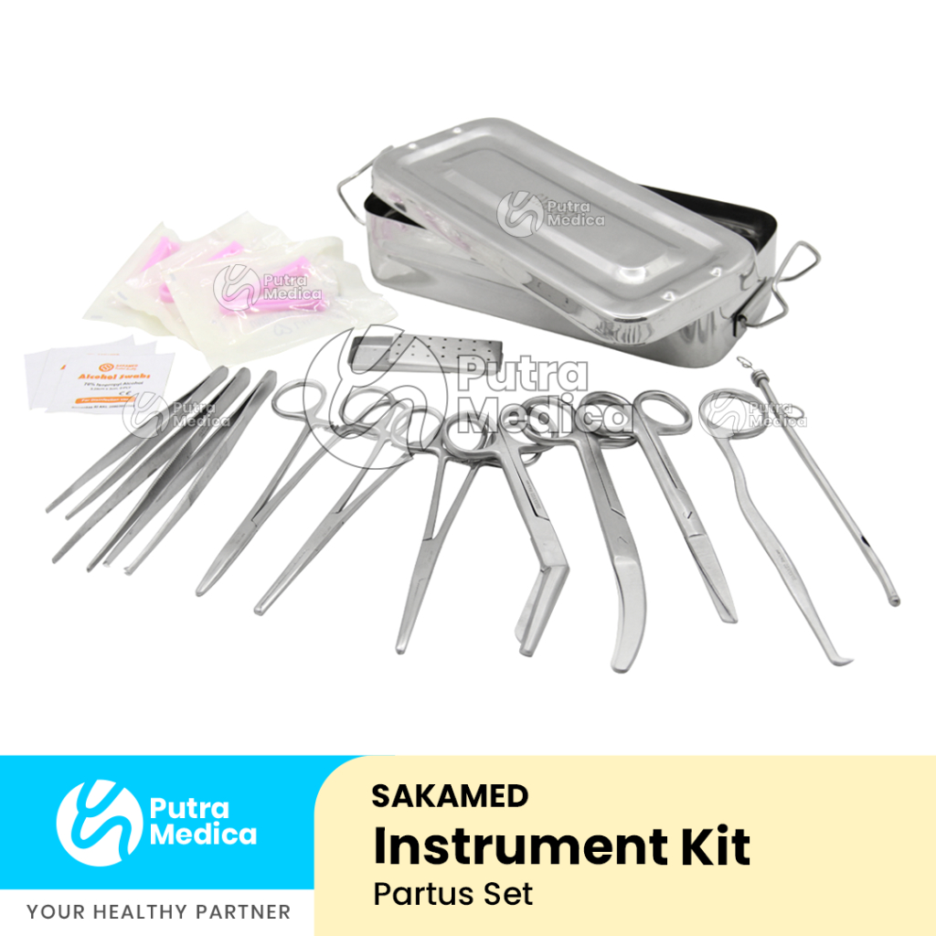 Sakamed Partus Set / Midwifery Kit / Peralatan Operasi Persalinan / Instrumen Medis