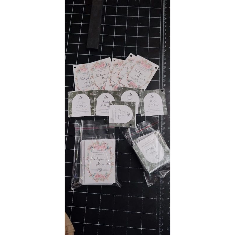 

souvenir tag hang tag 100 pcs kertas jasmin