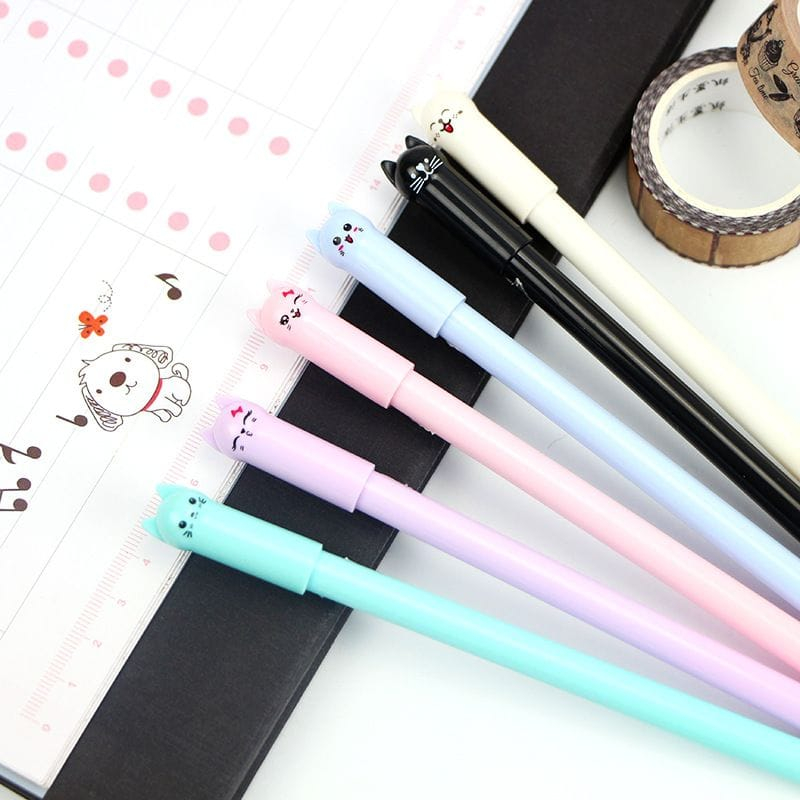 

pulpen karakter cat tails/pena karakter full warna kucing tails
