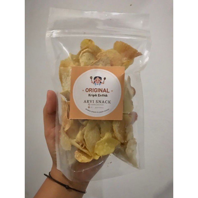 

Keripik Enthik / Talas. Rasa Original, Enak Gurih Renyah Halal! Netto : 75gr