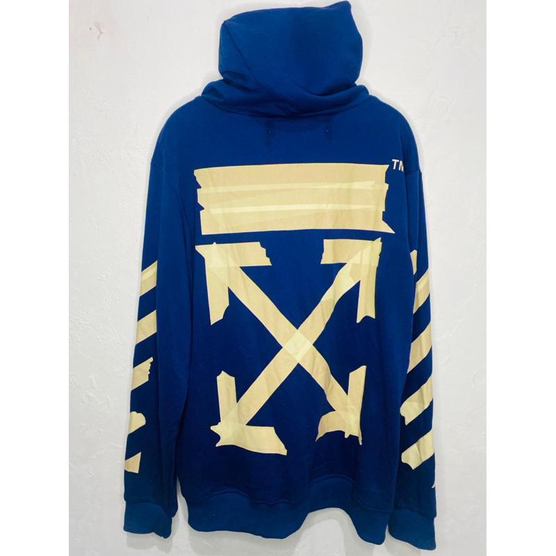 Hoodie Zipper Off White Tape Arrow Second - Off-White Hoodie Zipper