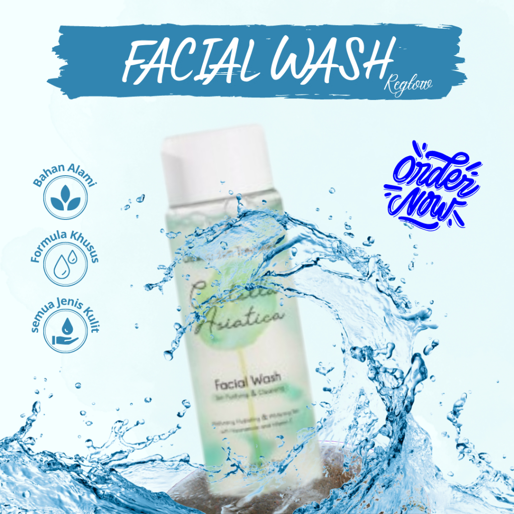 REGLOW Facial Wash Sabun Pembersih Wajah Perawatan Wajah Berjerawat Berminyak Penghilang Bekas Jeraw