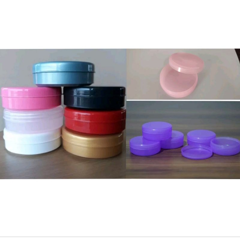 POT LULUR 50GR TEMPAT KOSONG WADAH POMADE SALEP SCRUB JAR KRIM DOKTER WAJAH - KEMASAN 50GRAM KOSONGA