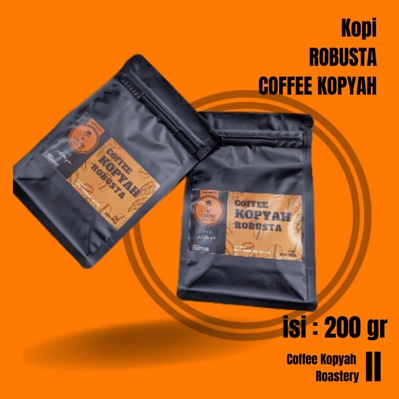 

COD Coffee Kopyah Robusta 200 gr Murah.