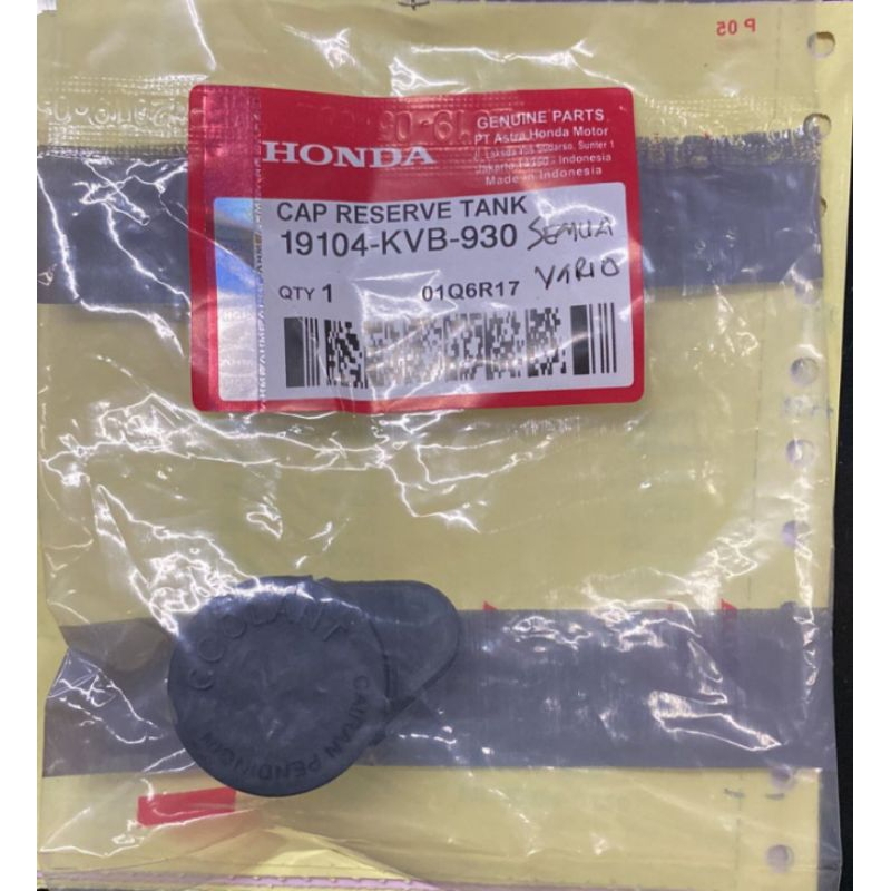 karet tutup tangki air radiator ORI HOnda vario 125/150/110