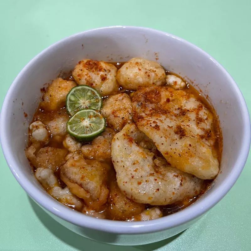 

CUANKI INSTAN + jeruk limau / CUANKI KUAH CREAMY