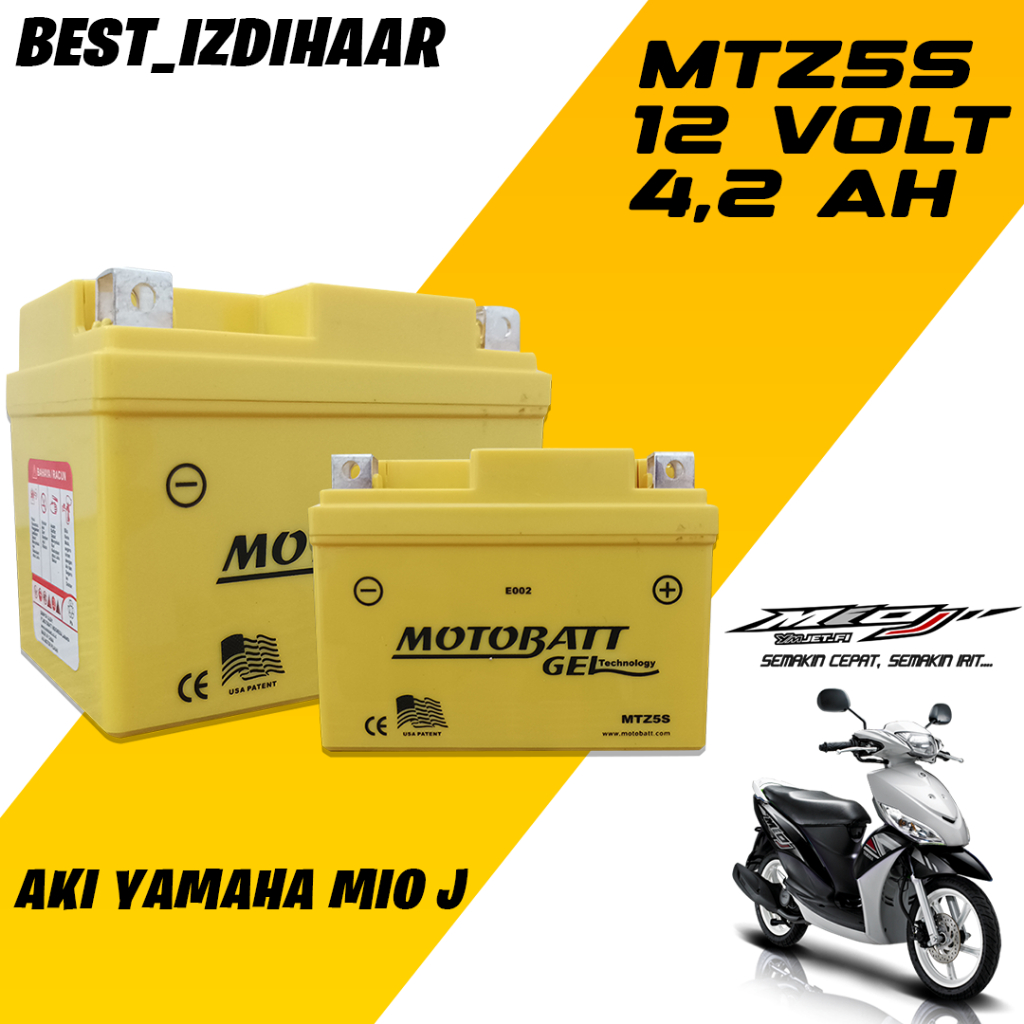 AKI YAMAHA MIO J MERK MOTOBATT,AKI MOTOBATT ORIGINAL 100%