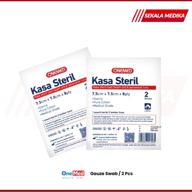 Kasa Steril 782 Onemed 7.5 x 7.5 Cm 8Ply Isi 2 Pcs / Pack