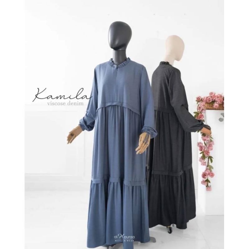 Gamis Kamila by Al Hauraa - Gamis Kamila Al Hauraa - Gamis Viscose Denim
