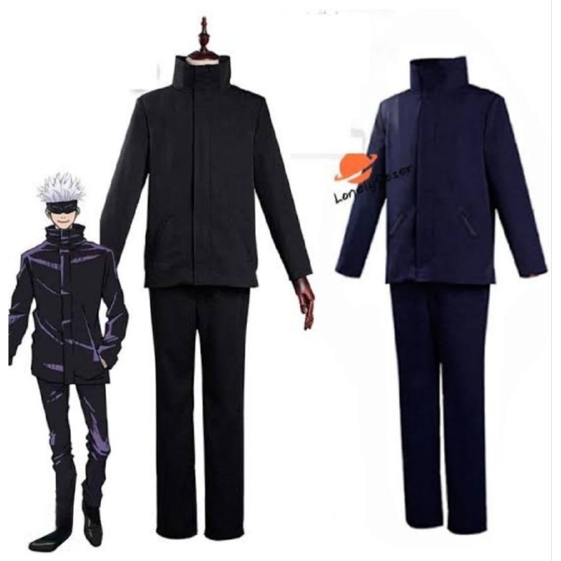 jubah cosplay anime jujutsu kaisen gojo satoru
