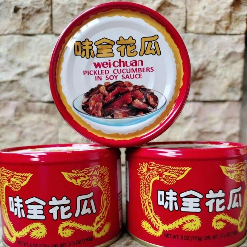 

WEI CHUAN PICKLED CUCUMBER IN SOY SAUCE/ACAR TIMUN / KRAI KALENG 110 GRAM