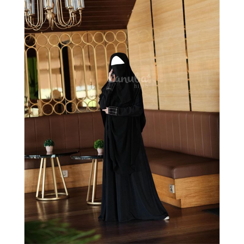 Ilyana Abaya by Zanuba (GAMIS ONLY) SISA MAROON S