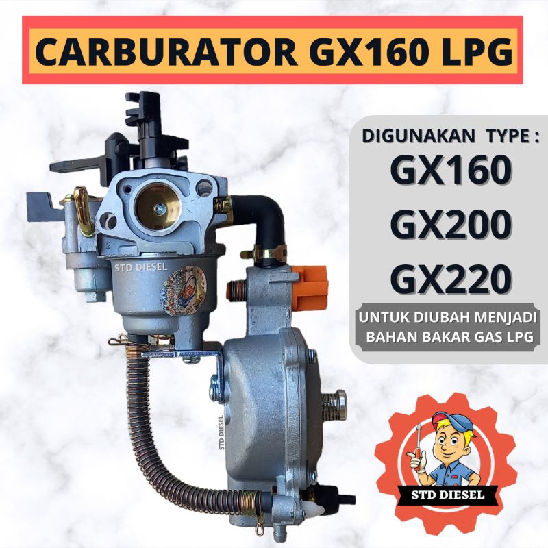 CARBURATOR GX160 GX200 GX220 KARBURATOR CABURATOR MODEL GAS LPG 160 200 220 KABURATOR 5 6 5,5 6,5 7 