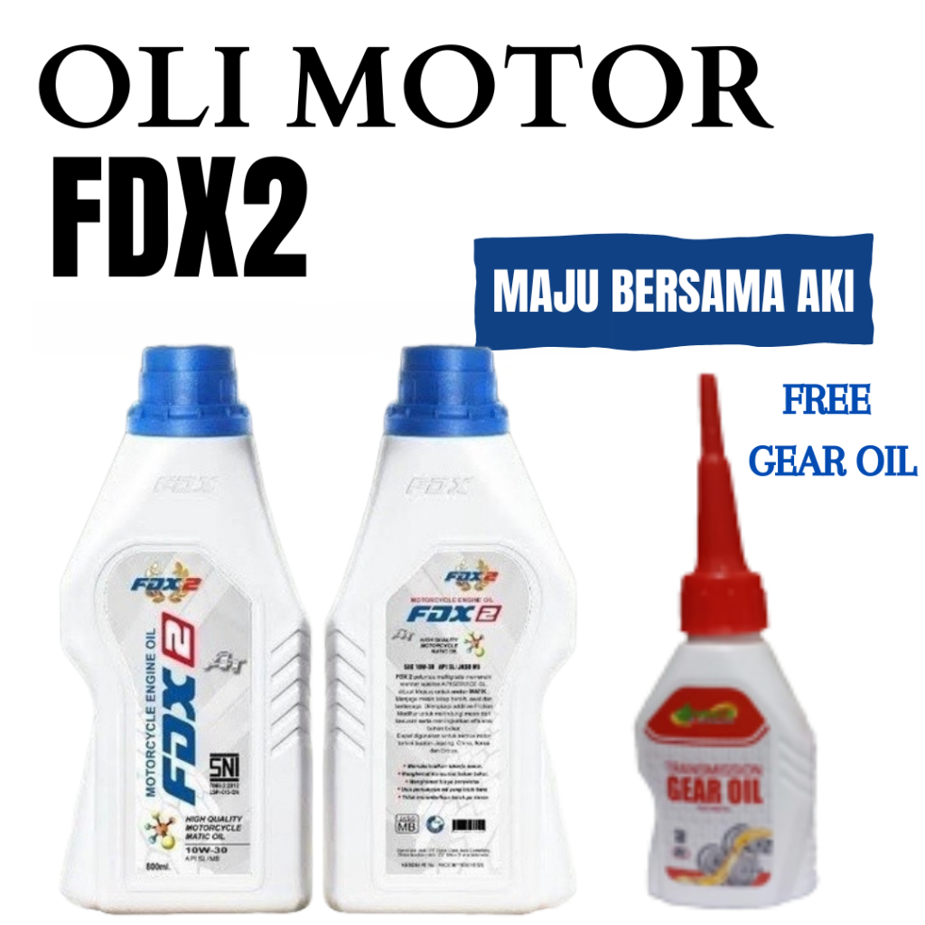 Paket Oli Matic FDX2 / Defas FDX 2 0,8L & Oli Gear Defas Oil