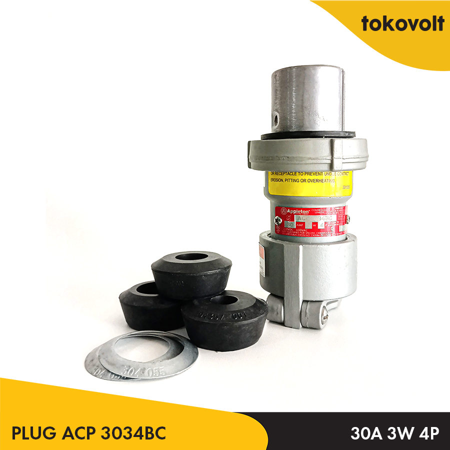 Plug Appleton ACP3034BC 30A, 3W 4P