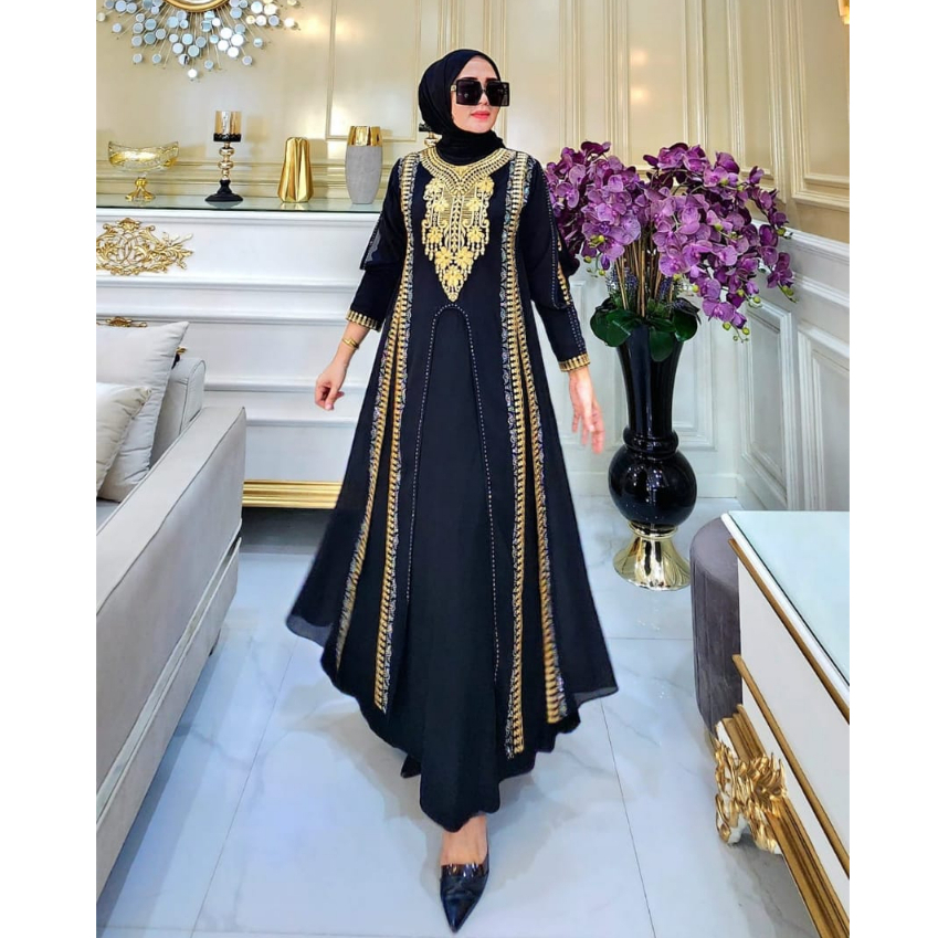 unna_store.2019 / Abaya Turkey Terbaru Original Premium Quality Fashion Mewah Hitam Wanita Dewasa El