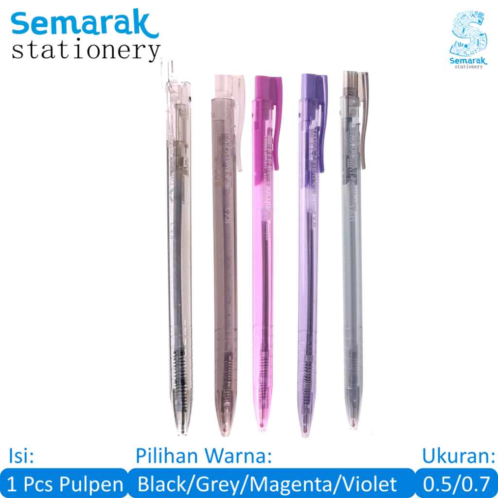 

Faber Castell 10 RX Ball Pen Retractable Pulpen Cetek Halus 0.5 / 0.7