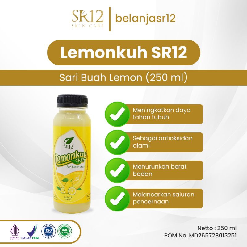 

SR12 Lemonku Sari Buah Lemon Asli Meningkatkan Daya Tahan Tubuh 250ml