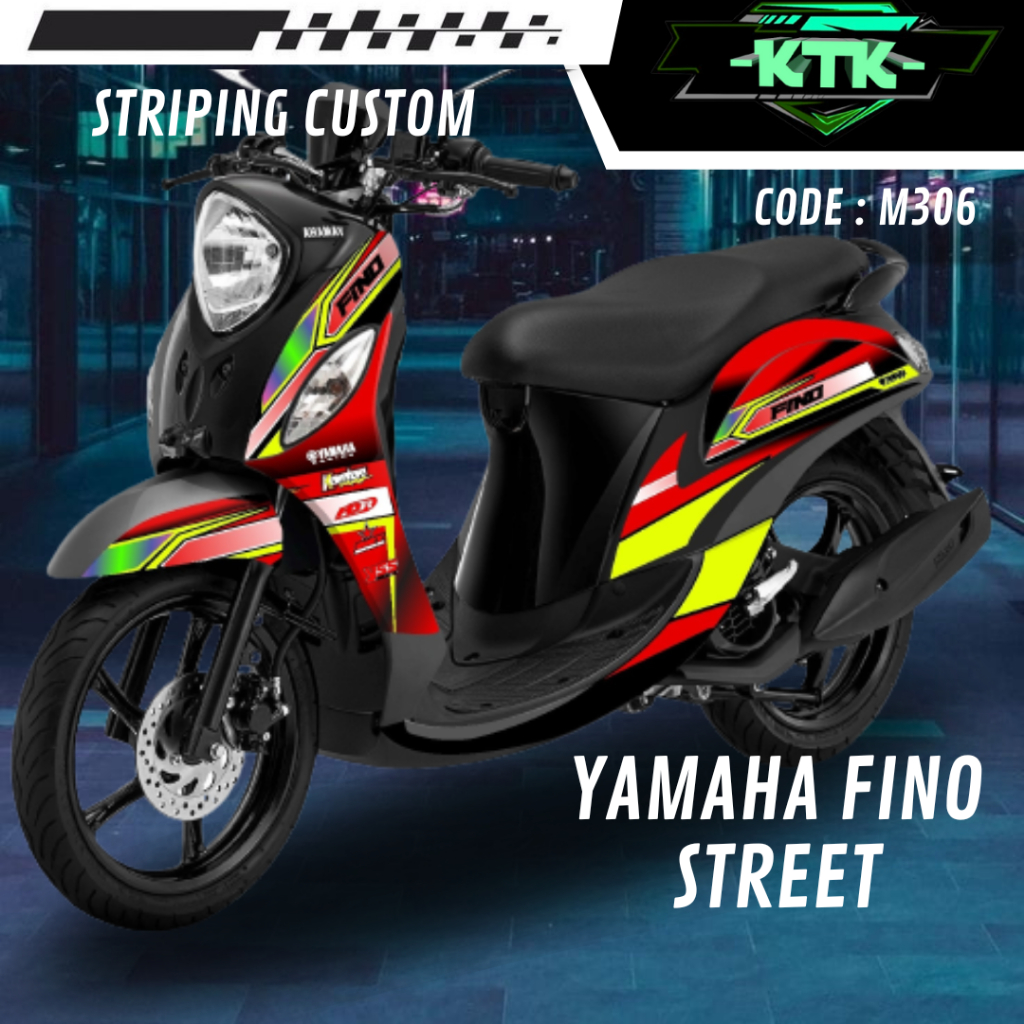 Lis Striping Stiker List Les Variasi Sticker Aksesoris Pelindung Body Logo Emblem Motor Matic Yamaha