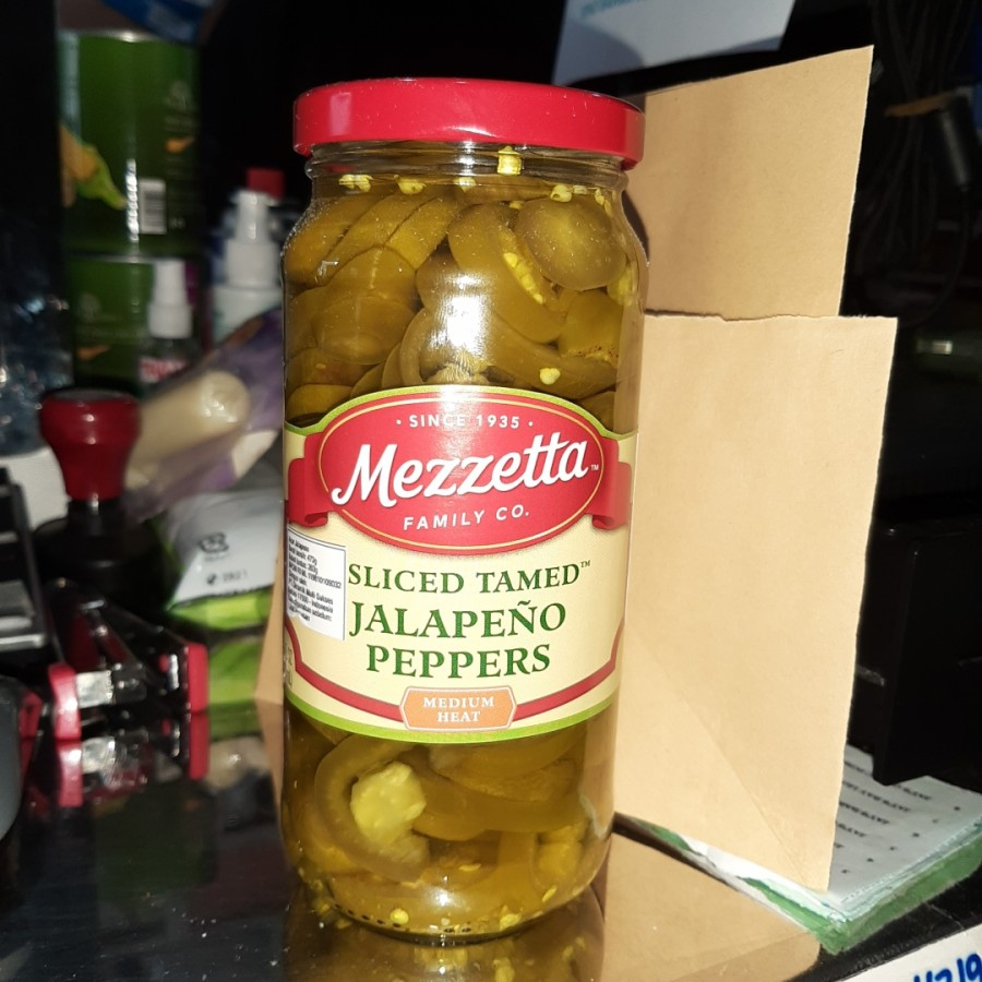 

MEZZETTA SLICED TAMED JALAPANO PEPPERS MEDIUM HEAT 473ML