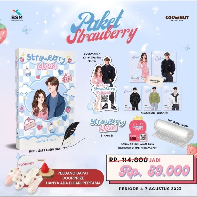 NOVEL STRAWBERRY CLOUD - VIRDA A PUTRI - COCONUTBOOKS
