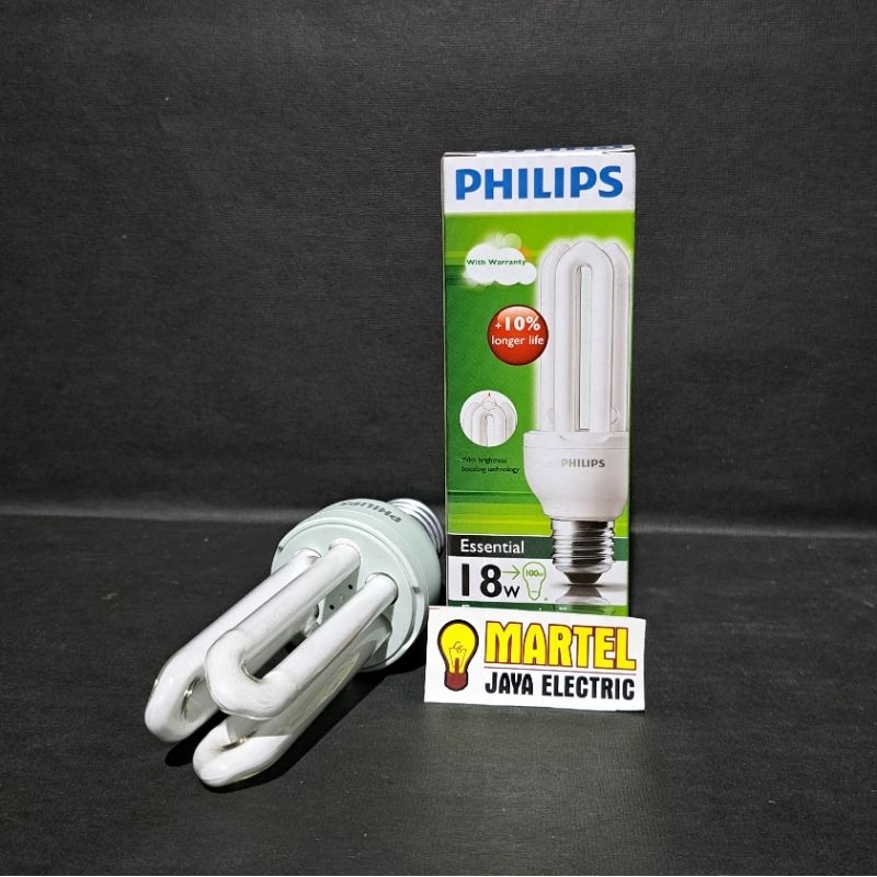 Lampu philips essential 18W / PLC jari philips 18 WATT - putih