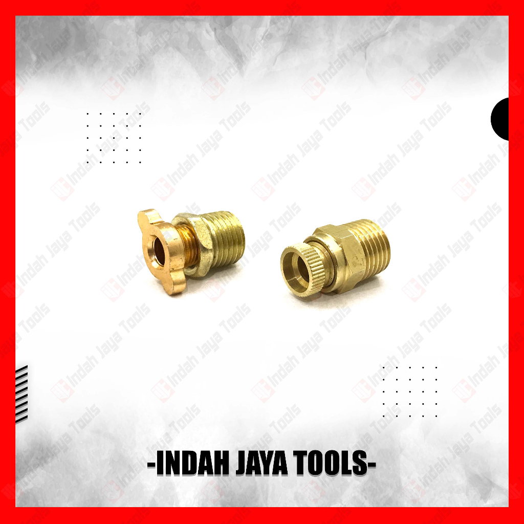 TUTUP PEMBUANGAN AIR TABUNG KOMPRESOR Baut Tutup Nepel Kuningan