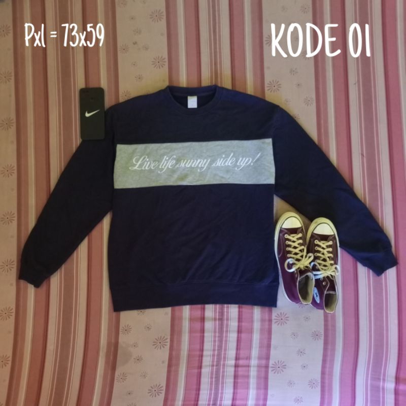 Crewneck second brand murah